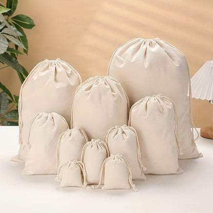 Canvas Drawstring Pouch: Versatile Storage for Jewelry, Party Favors, and Wedding Decorations - Hiccupzz