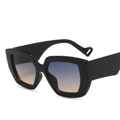 Side Sunglasses Personality Polygon Contrast Sunglasses Retro Sunglasses - Hiccupzz