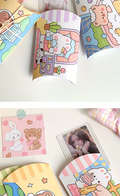 Cartoon Animal-Themed Pillow Gift Boxes (1-Pack) – Perfect for Small Candies, Birthdays, Holidays, and Special Occasions, Featuring Adorable Bear and Bunny Designs - Hiccupzz