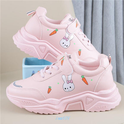 Spring And Autumn Primary School Students Casual All-match Pu Running Shoes - Hiccupzz