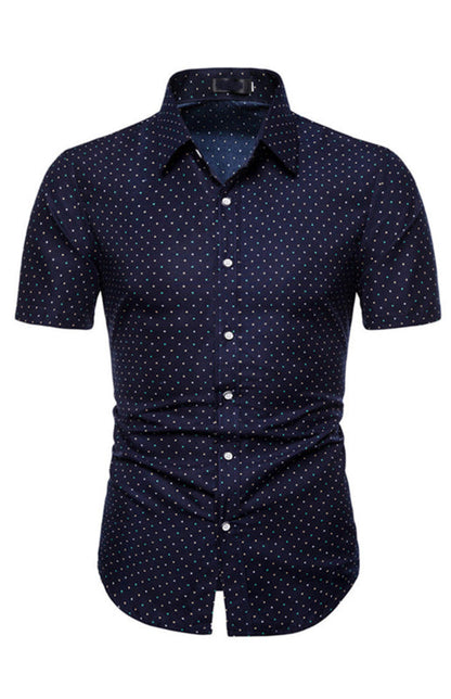 Men's Summer Fashion Short Sleeve Printed Shirt - Hiccupzz