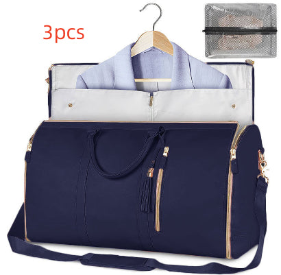 Large-Capacity Waterproof Travel Duffle Bag for Women – Foldable Clothes Tote