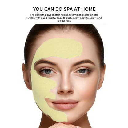 Crystal Collagen Facial Mask Powder, 12.3 oz – Hyaluronic Acid & Beta-Glucan for Smooth Skin - Hiccupzz