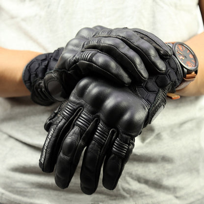 Leather Gloves Motorcycle Gloves Riding Gloves - Hiccupzz