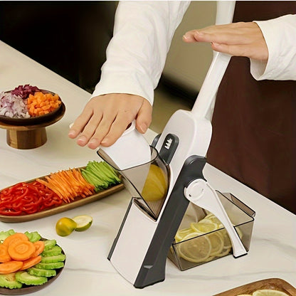 Stainless Steel Mandoline Slicer - Manual Veg Chopper - Hiccupzz