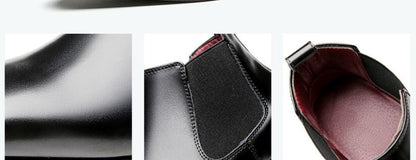 Men's High Top Leather Short Boots Business - Hiccupzz