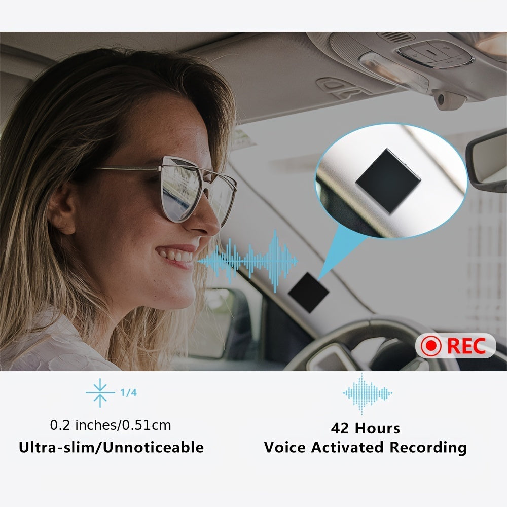 072Kbps Magnetic Voice Recorder with AI Noise Cancellation, 64GB Recording Device for 4000 Hours, Voice Activated Recorder for Lectures, Meetings, and Interviews