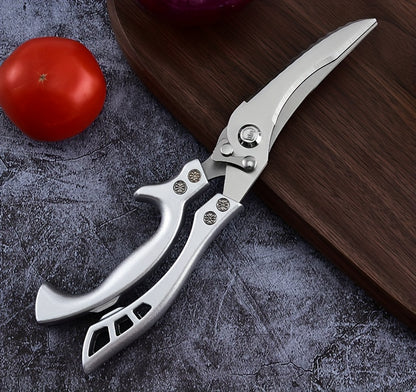 1 Pc Stainless Steel Kitchen Scissors, Multifunctional Poultry, Fish, and Chicken Bone Scissors