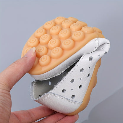 Women's Hollow Out Breathable Slip-On Flats, Casual All-Match Daily Shoes - Hiccupzz