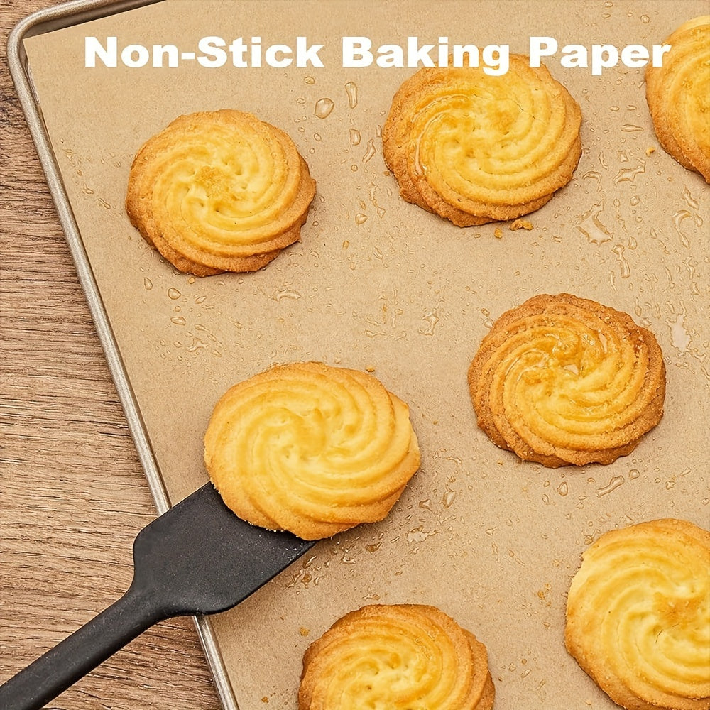 50/100 Sheets 12"x16" Pre-Cut Non-Stick Baking Paper – Unbleached, Perfect for Baking, Grilling, Air Fryer, Steaming, Bread, Cupcakes, Cookies, and More