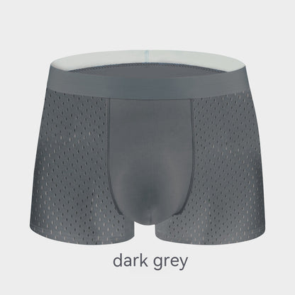 Men's Ice Silk Mesh See Through Breathable Boxer Briefs - Hiccupzz