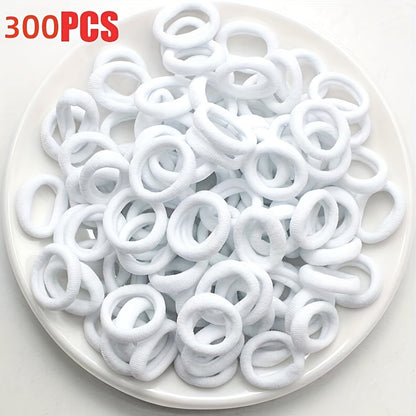 Children's Elastic Hair Rope: Girls Scrunchies Hair Accessories Set (100/300 pcs) - Ideal for Gifts - Hiccupzz