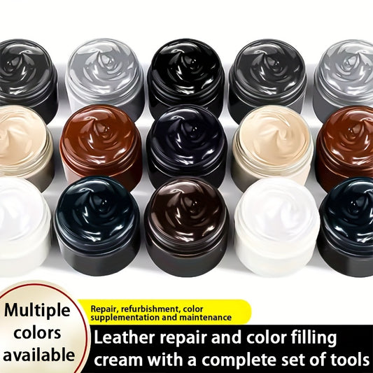 Faux Repair & Color Restoration Cream for Shoes, Bags, and Furniture – Durable ABS Material