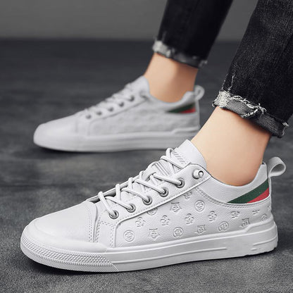 Printed Casual Leather Top Casual Shoes - Hiccupzz