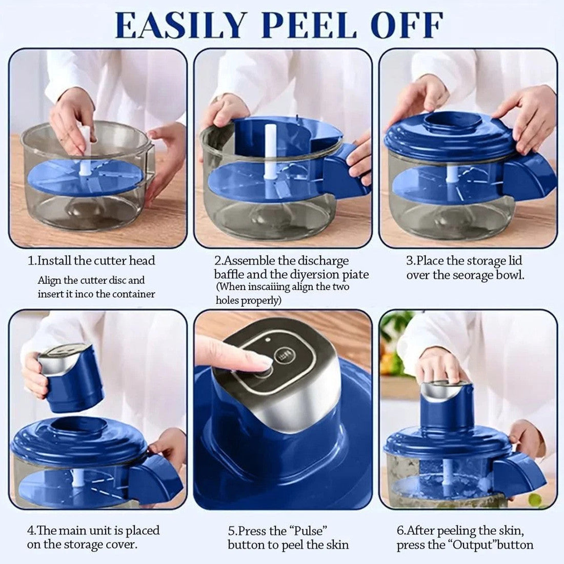 Effortless Peeling Electric Grape Peeling Machine