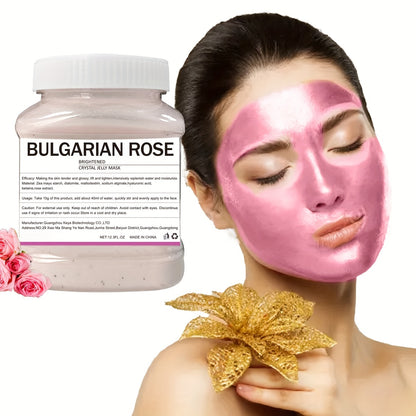 Rose Collagen Jelly Mask - 350g Moisturizing, Firming, Cleansing Peel-Off Facial Mask - Hiccupzz