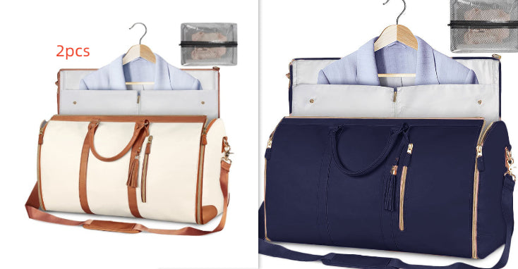 Large-Capacity Waterproof Travel Duffle Bag for Women – Foldable Clothes Tote