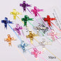 Small Hand Pull Flower Ribbon Bows (10/50pcs): Perfect for Gift Wrapping, Holiday Decor, and Wedding Decorations - Hiccupzz