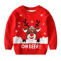 Boys' Elk Print Knitted Sweater - Autumn/Winter - Hiccupzz