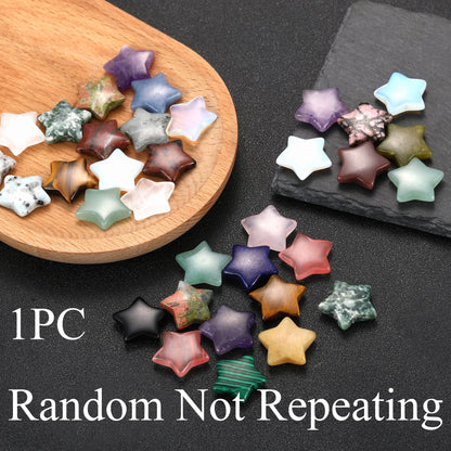 Star-Shaped Natural Stones: Cute 15mm Decorative Stones (1/3/5/7/10 pcs) for Indoor Ornaments and Garden Decorations - Hiccupzz