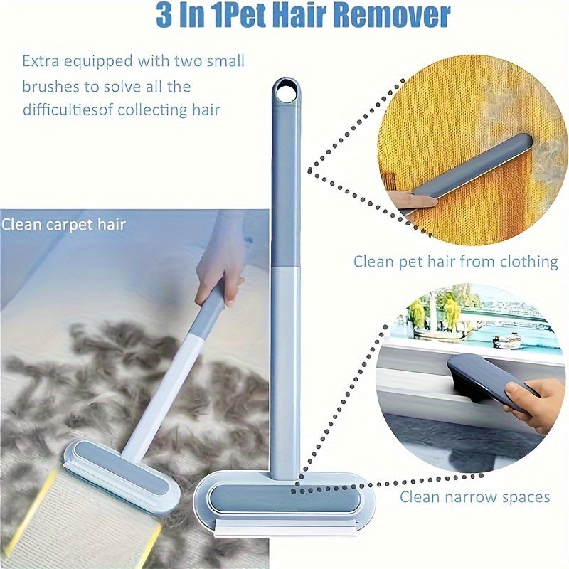 Pet Hair Remover: Washable, Multi-functional Sticky Hair Scraper for Sofa, Carpet, and Pet Grooming