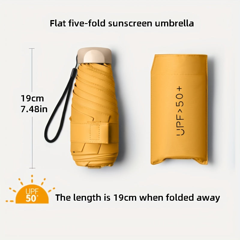 Lightweight Folding Sun Umbrella with UV Protection for Outdoor Activities