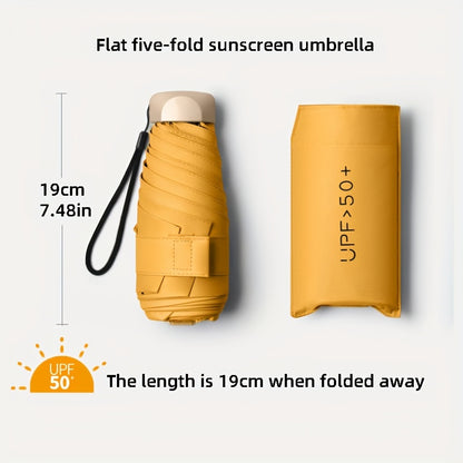 Lightweight Folding Sun Umbrella with UV Protection for Outdoor Activities