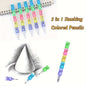 5pcs/10pcs/20pcs Random Creative Bear 5-Section Pencils – Fun Office and School Supplies - Hiccupzz