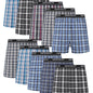 JupiterSecret Men's Woven Boxer Shorts - 6/10-Pack, Elastic Waistband, Random Colors - Hiccupzz