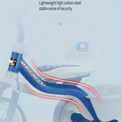 1 Pc Toddler Tricycle - Easy-Glide 3-Wheel Design, Kid-Friendly Non-Slip Tires for Indoor & Outdoor