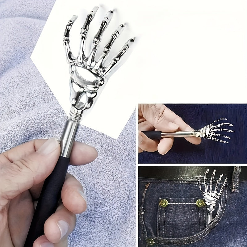 Skeleton Hand Massage Wand: Spooky Halloween Toy for Pranks and Pet Entertainment (Ages 14+)