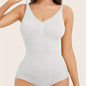 Women's Seamless Slim Fit Shapewear Bodysuit, Tummy Control Sleeveless V Neck Jumpsuit, Women's Activewear - Hiccupzz