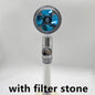 Shower Head Water flow 360 Degrees Rotating With Small Fan ABS Rain High Pressure Spray Nozzle Bathroom Accessories - Hiccupzz