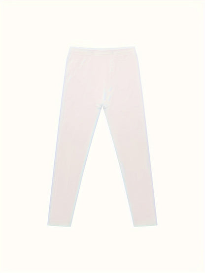 5-Pack Boys' Thermal Leggings - Solid Color, Medium Stretch, Skinny Fit, Comfortable & Soft