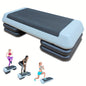 Adjustable Workout Aerobic Stepper in Fitness & Exercise Step Platform Trainer Red Black with 2/4 Risers - Hiccupzz