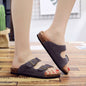 Genuine Leather Cork Slippers Women's Fashion - Hiccupzz