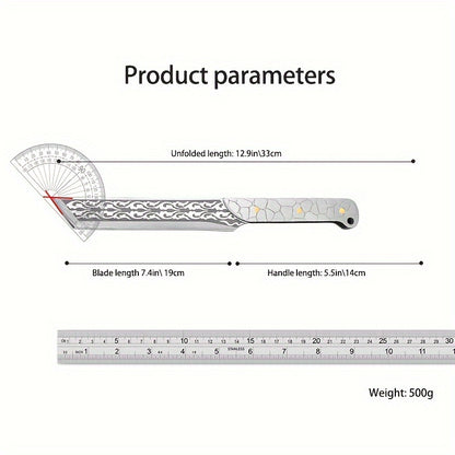 1 Pc Outdoor Bone Chopper Tactical Knife - Multi-Purpose for Survival, Kitchen, Fruit, Steak, and Rope Cutting