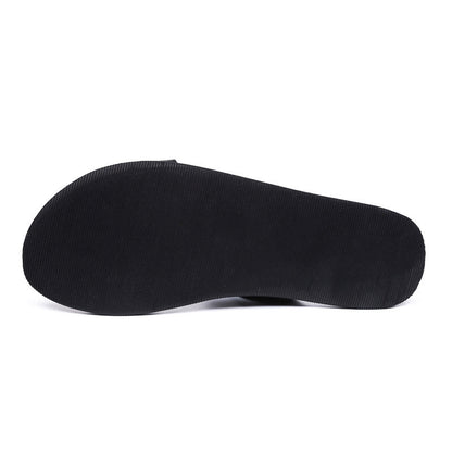 Men's Toe Ring Slippers Genuine Leather Wear-resistant Non-slip - Hiccupzz