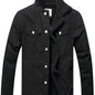 Men's Fleece Lined Denim Jacket Casual Winter Warm Button Down Trucker Jacket Coat with Pockets - Hiccupzz