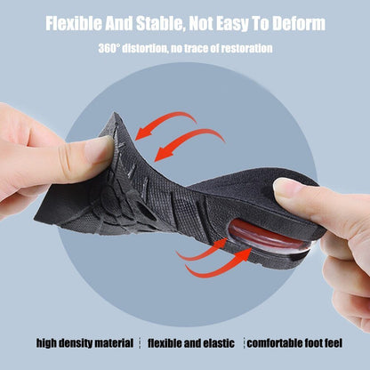 Invisible Height Increased Insole, Men Women Heel Lift Taller Shoe Inserts Pad Adjustable More Comfortable Supporting Insole For Unisex - Hiccupzz