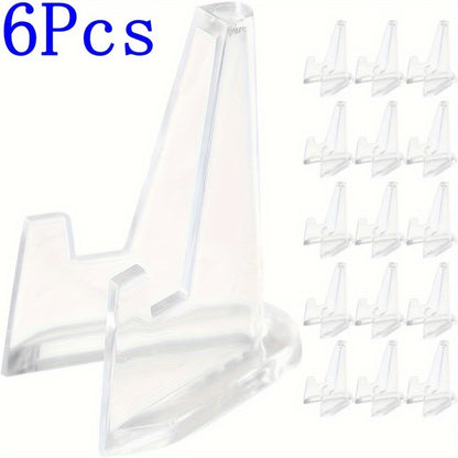 Acrylic Easel Stands: Clear Mini Display Holders (2/6/10/12 pcs) for Coins, Pocket Watches, Capsules, and Medals - Hiccupzz