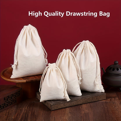 Canvas Drawstring Pouch: Versatile Storage for Jewelry, Party Favors, and Wedding Decorations - Hiccupzz