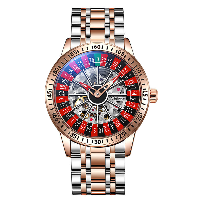 2024 Men's Automatic Mechanical Watch - Waterproof, Gaming Plate Design, Trendy & Personalized