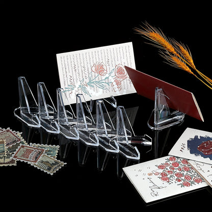 Acrylic Easel Stands: Clear Mini Coin Display Holders (2/5/10/20/40 pcs) for Air-Tite Coins, Pocket Watches, Capsules, and Medals (2.16 Inch Tall) - Hiccupzz