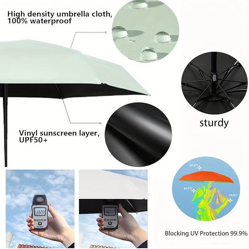 1 Pc Popular Multi-color Folding Portable Mini Pocket Umbrella