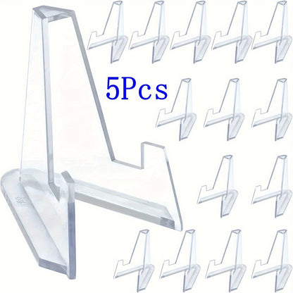Acrylic Easel Stands: Clear Mini Coin Display Holders (2/5/10/20/40 pcs) for Air-Tite Coins, Pocket Watches, Capsules, and Medals (2.16 Inch Tall) - Hiccupzz