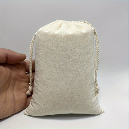 Canvas Drawstring Pouch: Versatile Storage for Jewelry, Party Favors, and Wedding Decorations - Hiccupzz