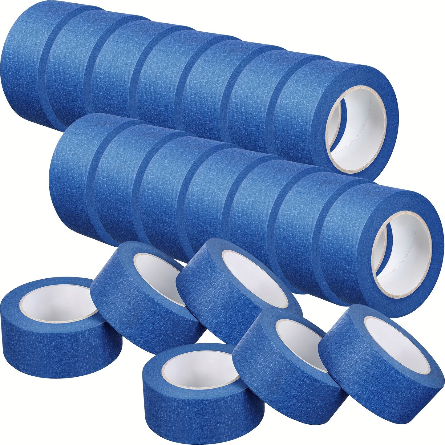 20 Pcs Rolls 2 Inch x 55 Yards Blue Painters Masking Tape, Bulk Multi-Pack for Wall Painting & Decoration