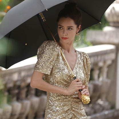 Premium British Style Long Handle Umbrella - Waterproof