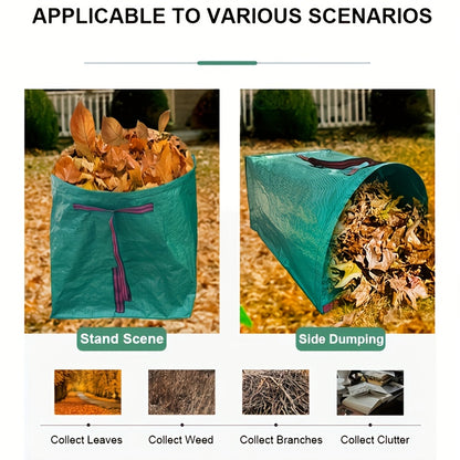71.33gal Heavy-Duty Leaf and Weed Collection Bag - Durable PP Material, Ideal for Yard Cleanup & Lawn Care - Hiccupzz